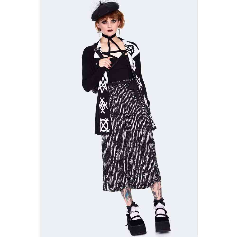 Jawbreaker - Magic symbols reverse Long cardigan - Black